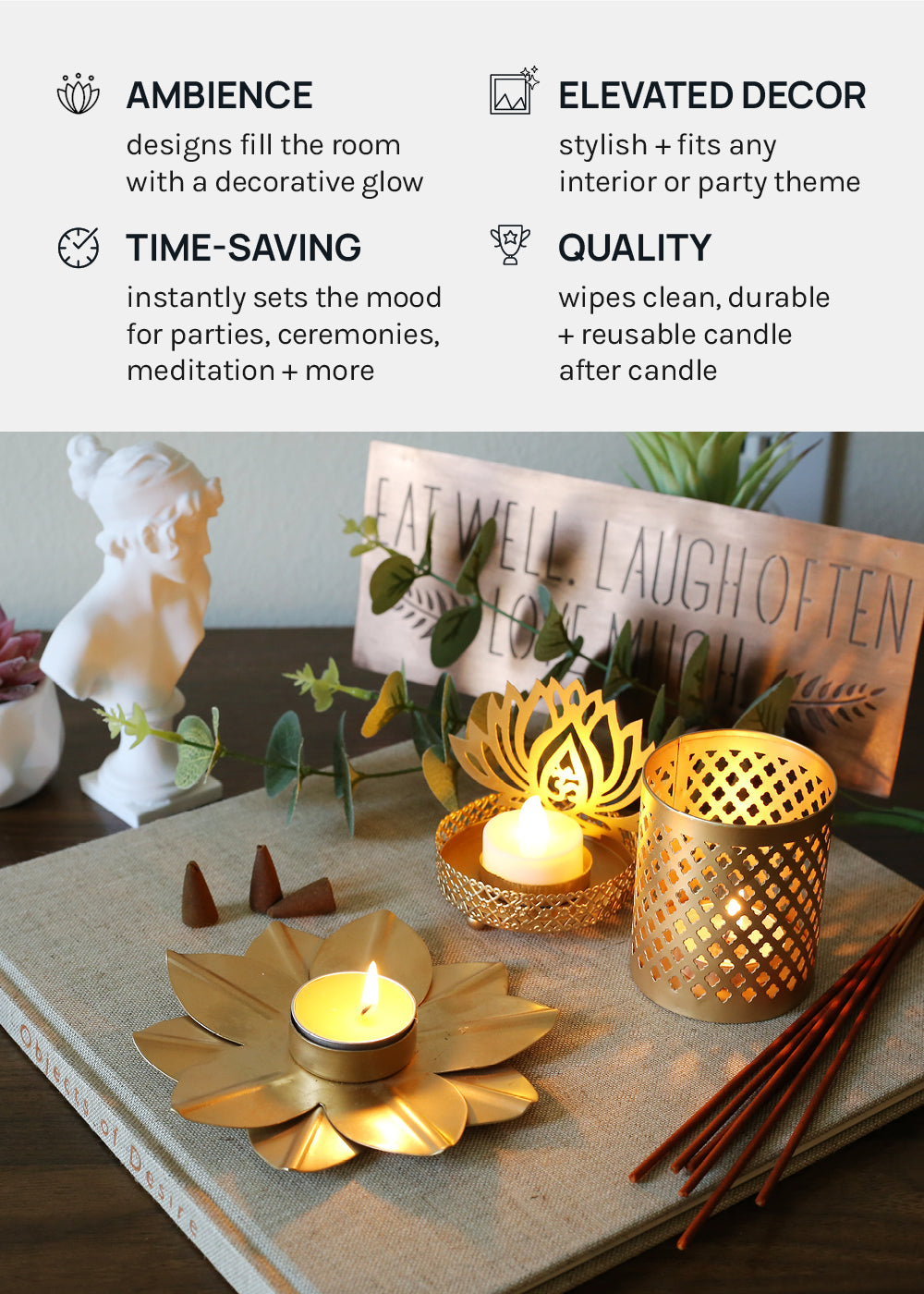 Official Key Items Tealight Holder + Shadow Casters