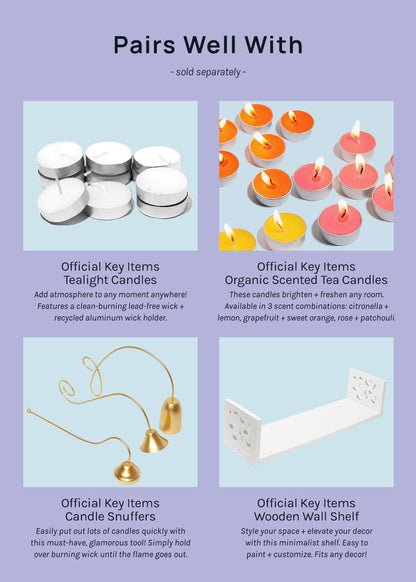 Official Key Items Tealight Holder + Shadow Casters