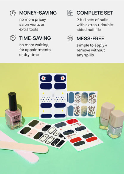 AOA Nail Polish Strips: Mint Leaf