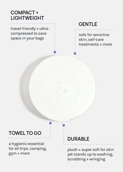 AOA Compressed Full-Sized Bath Towel