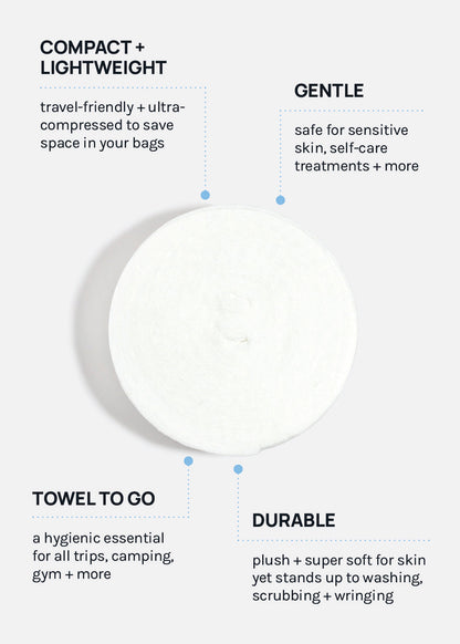 AOA Skin Compressed Full-Sized Bath Towel