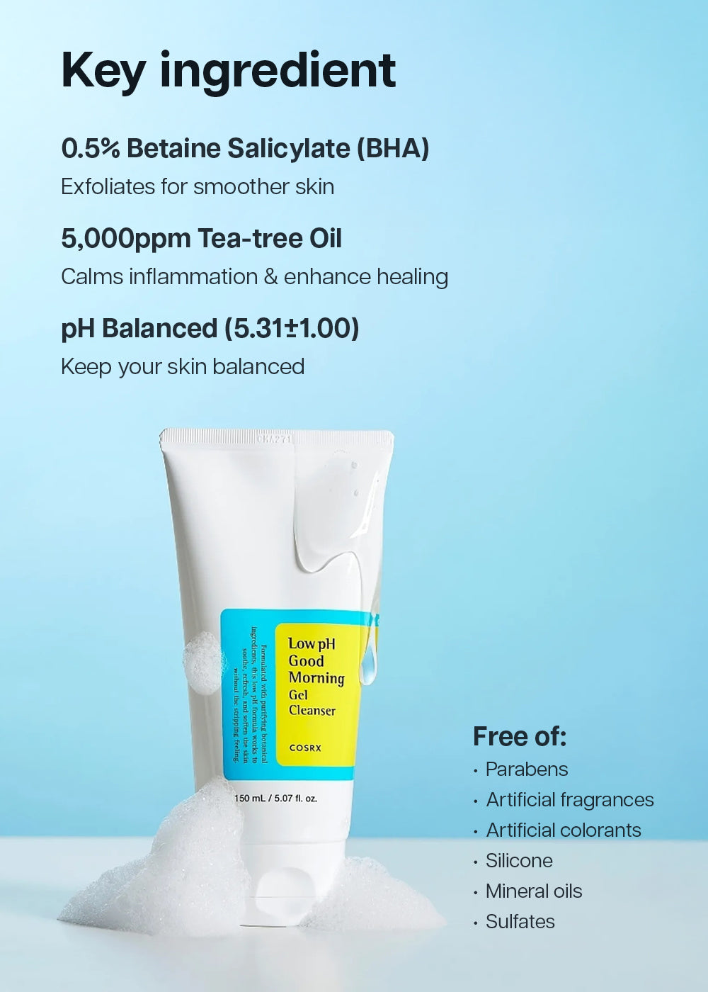 COSRX Low pH Good Morning Gel Cleanser 150ml