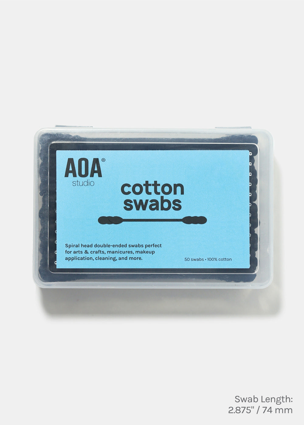 AOA Spiral Tip Cotton Swabs