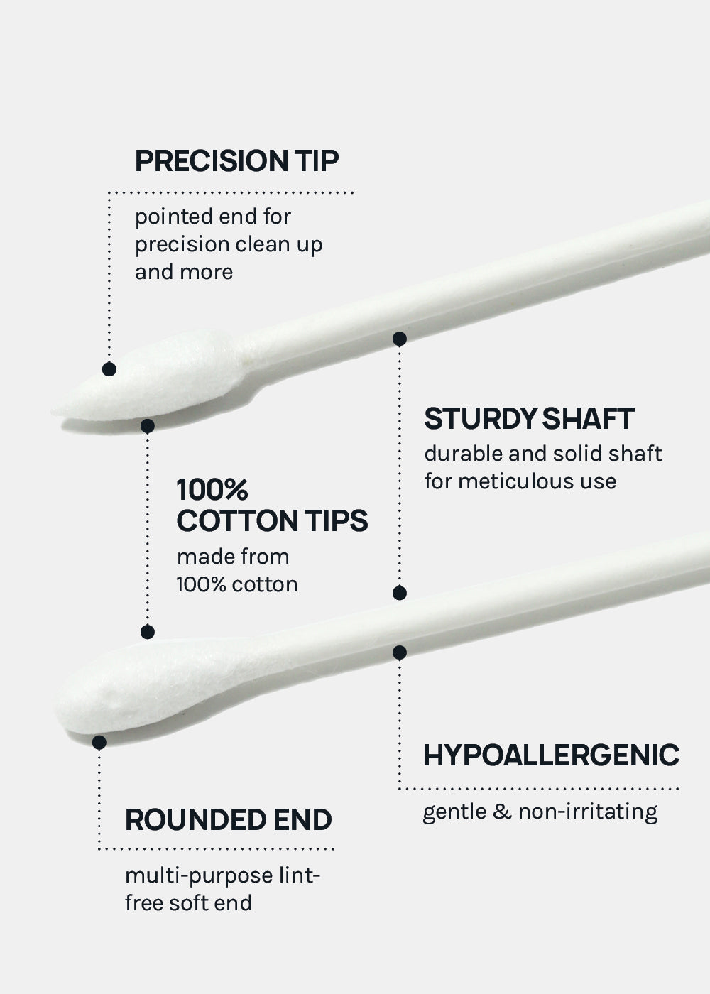 AOA Precision Tip Cotton Swabs