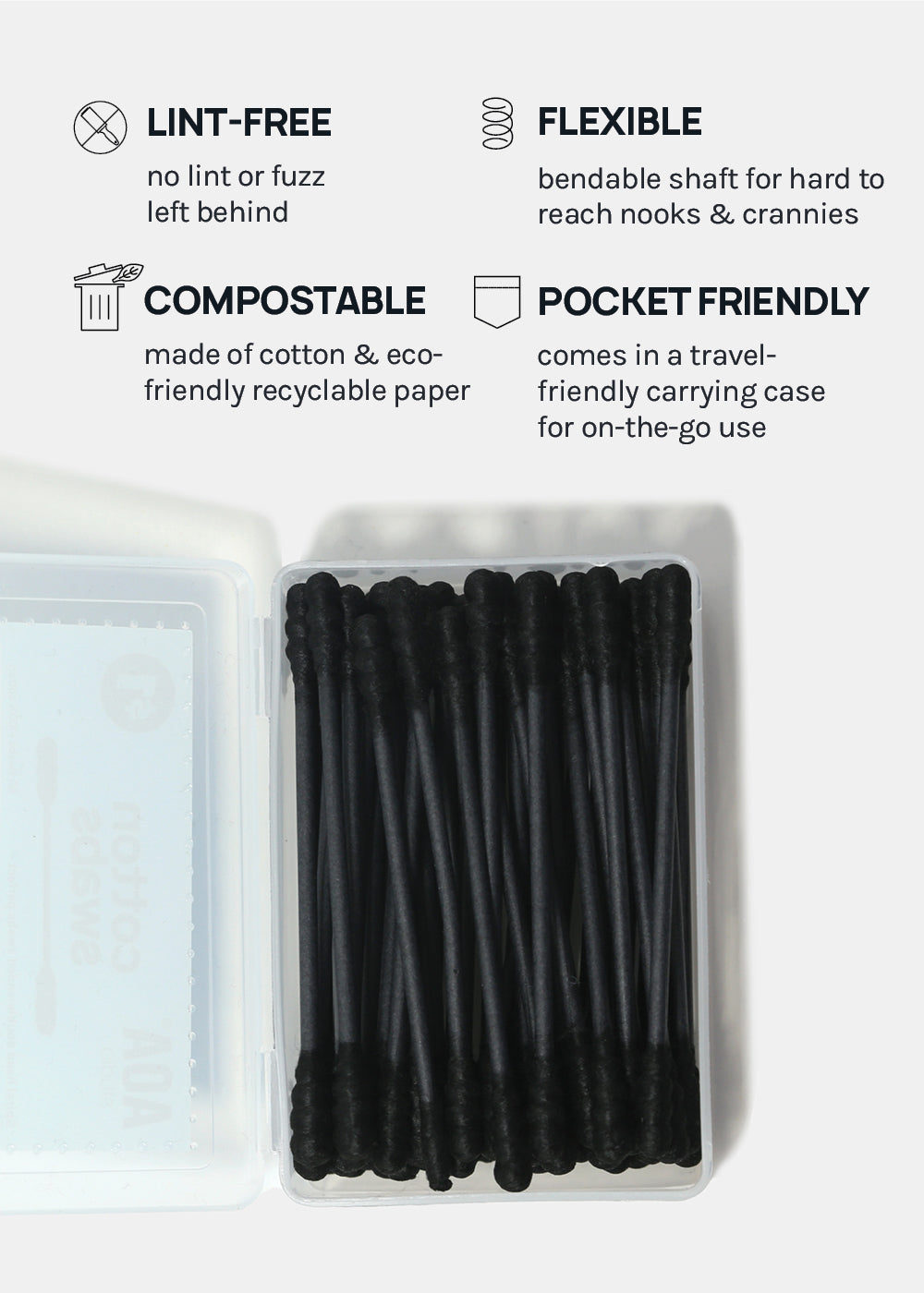 AOA Spiral Tip Cotton Swabs