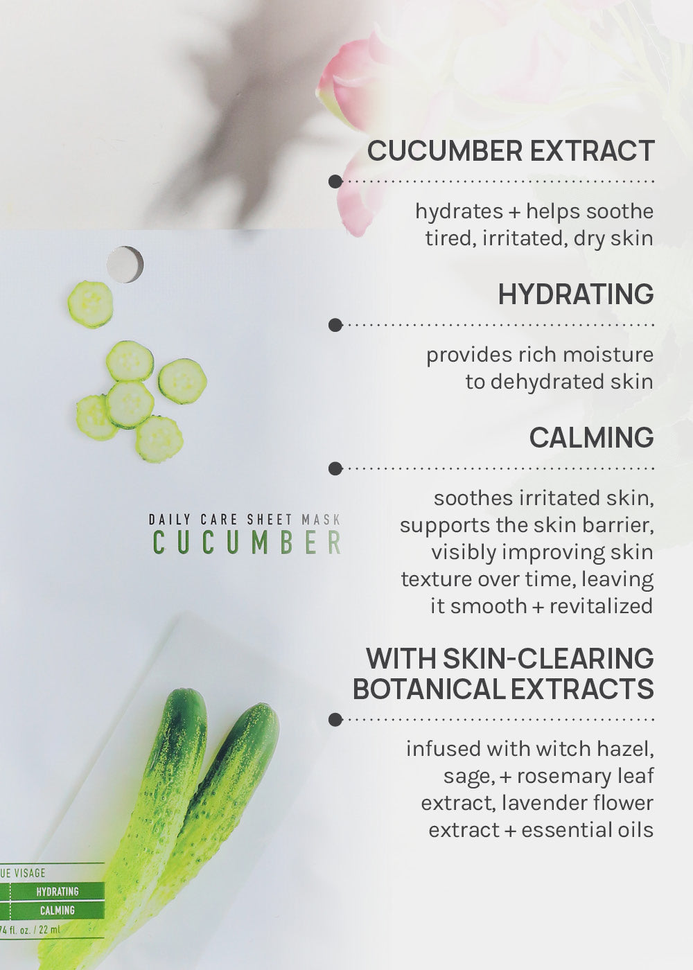 AOA Skin Cucumber Daily Care Sheet Mask