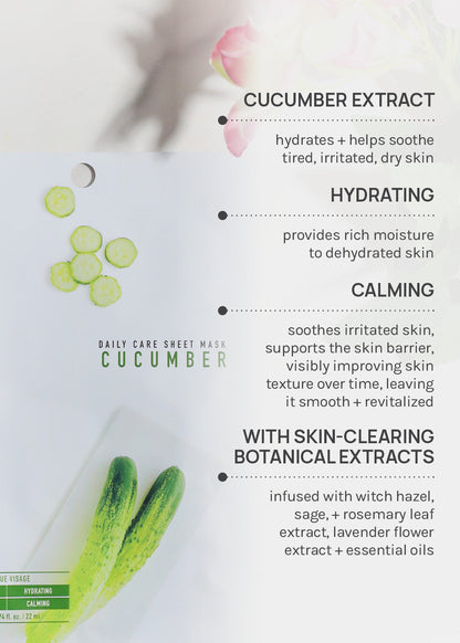 AOA Skin Cucumber Daily Care Sheet Mask