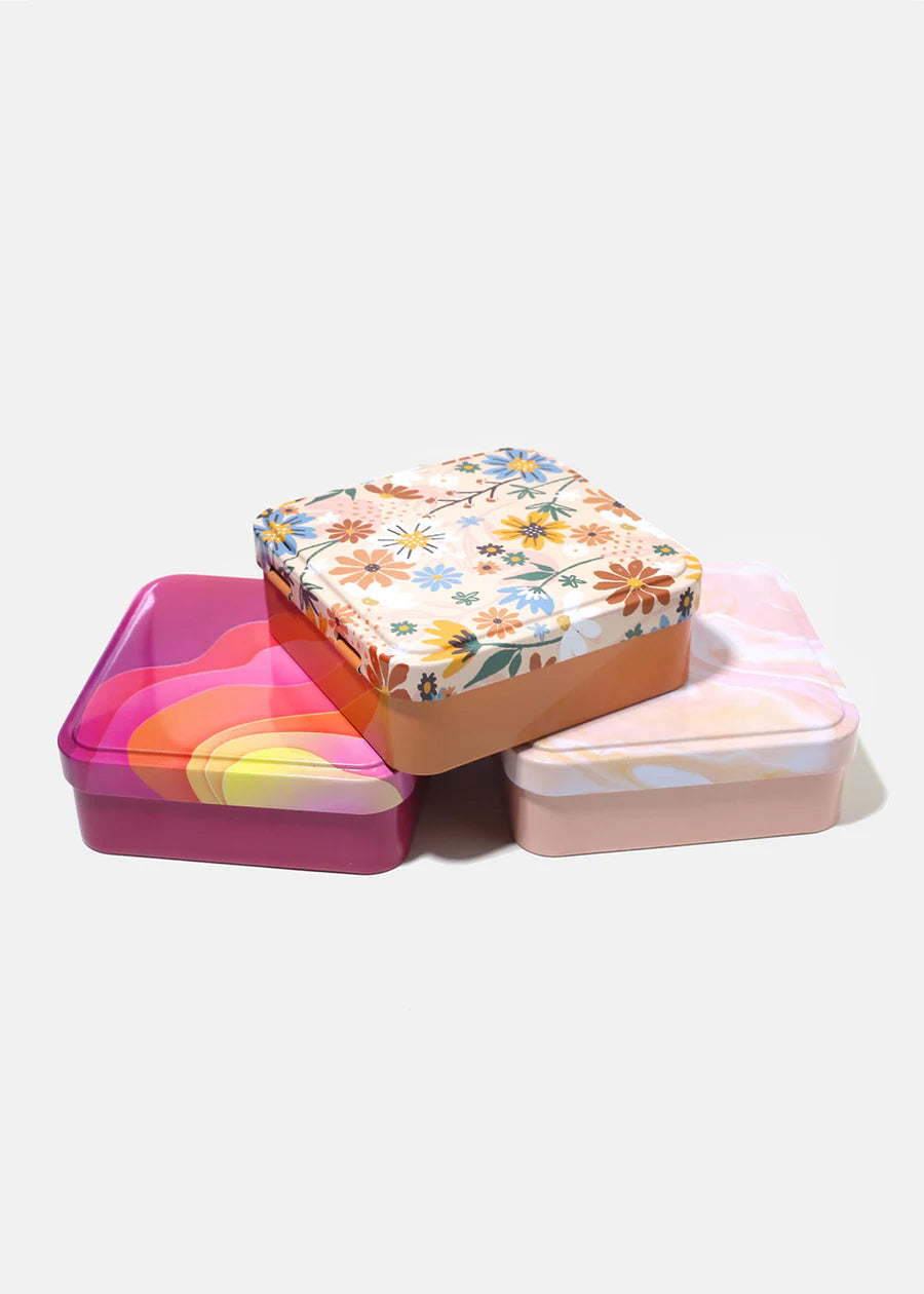 Decorative Tin Boxes Large Square