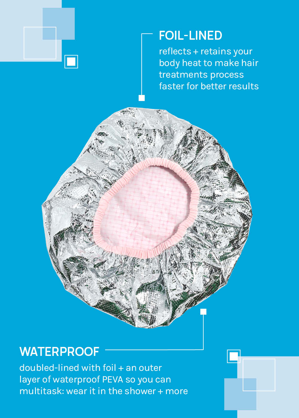 a2o Lab Deep-Conditioning Heat Processing Shower Cap