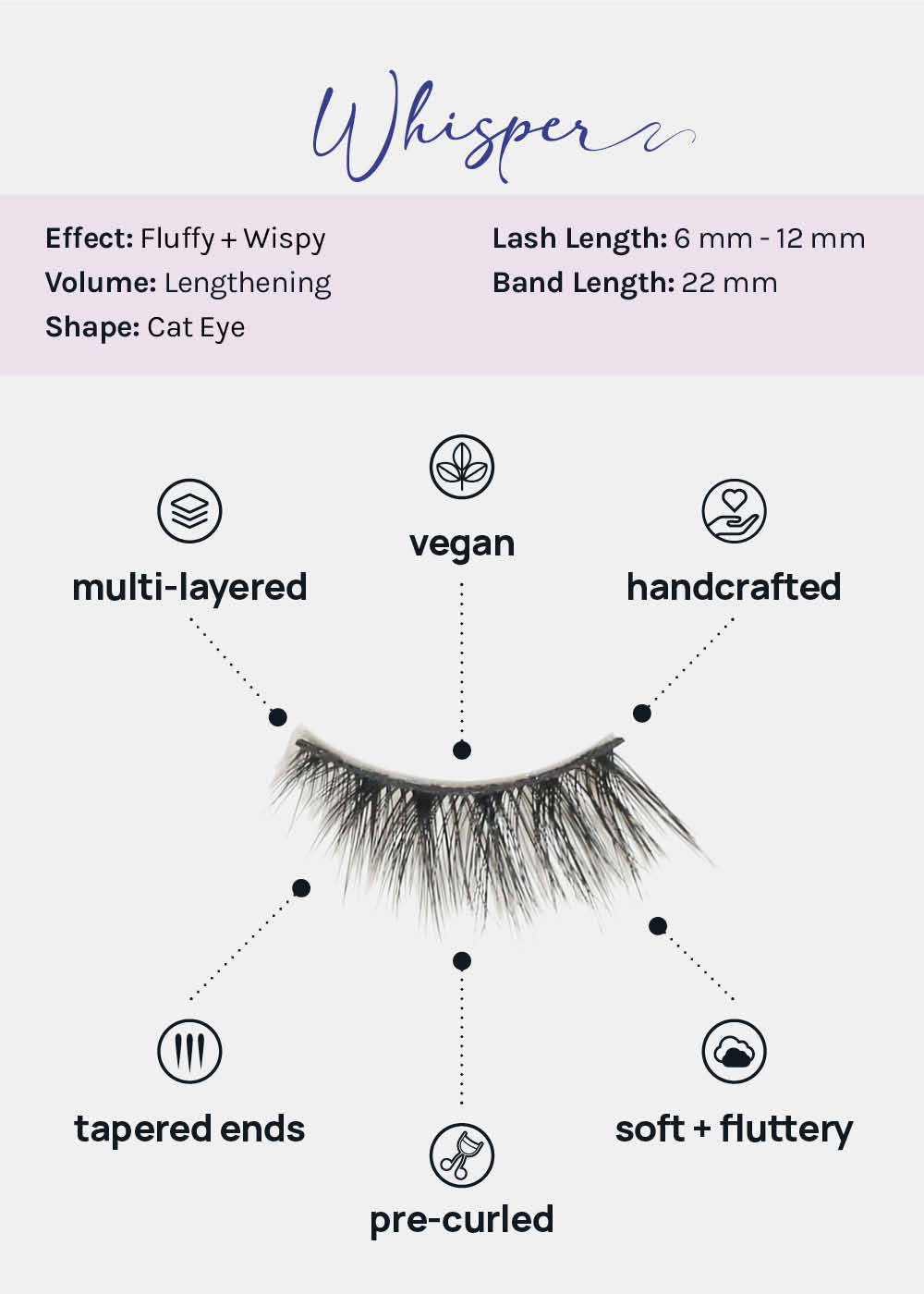 Demi-Dream Half Lashes – Whisper