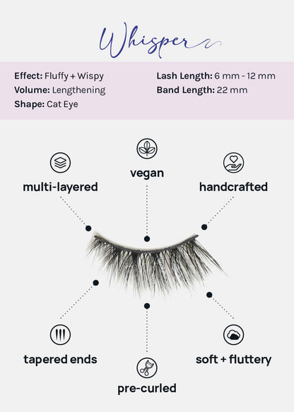 Demi-Dream Half Lashes – Whisper