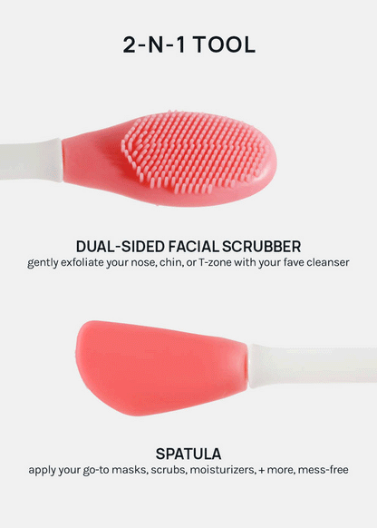 AOA Dual-Ended Silicone Mask Tool + Exfoliator