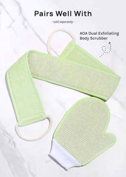 AOA Dual Exfoliating + Washcloth Mitt