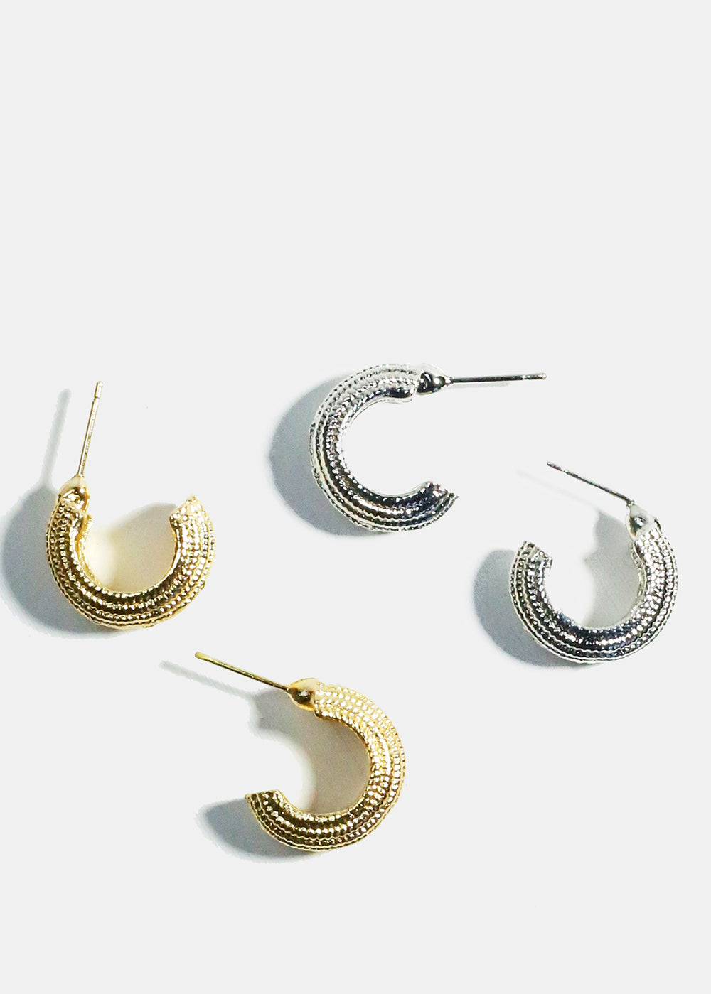Small Textured Earrings
