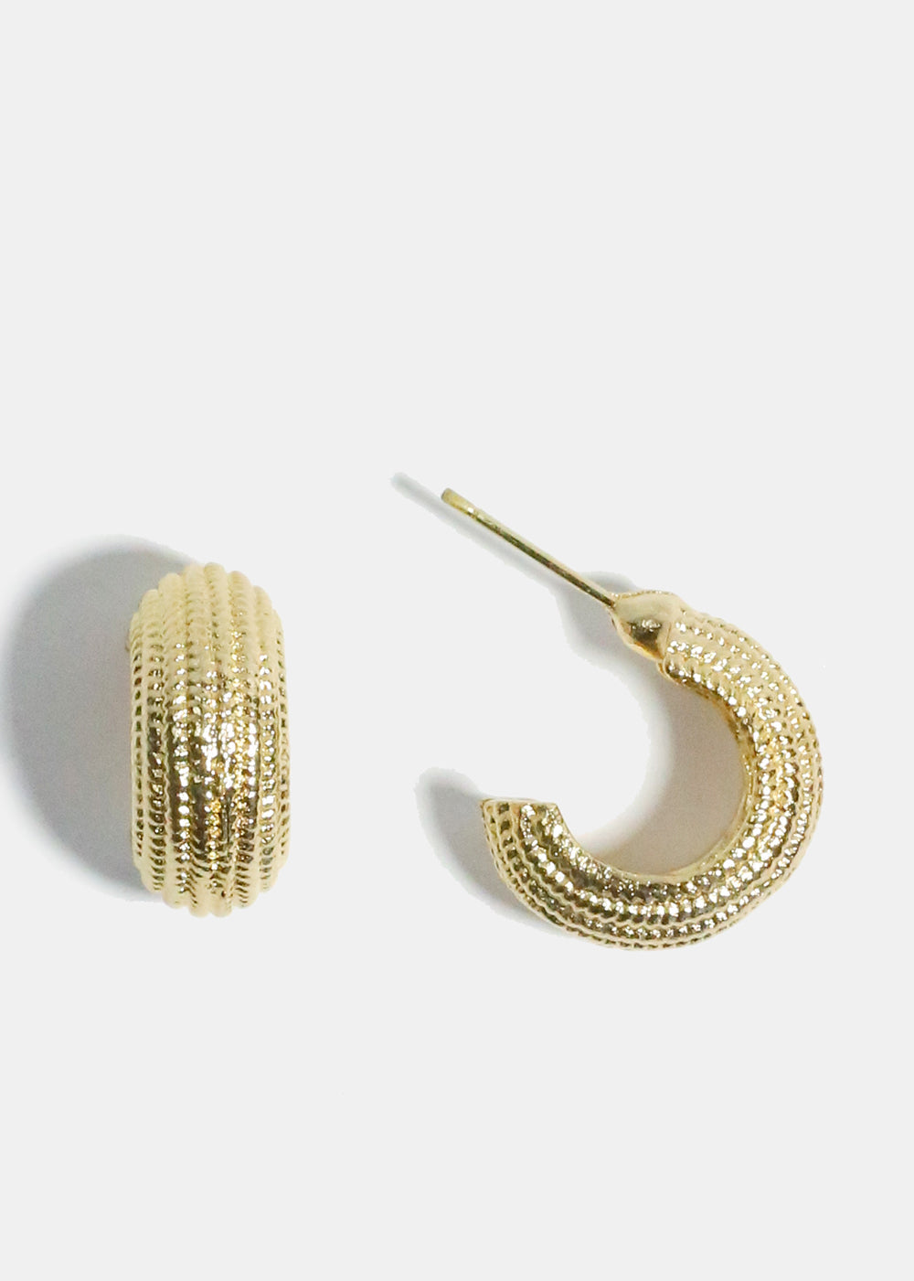Small Textured Earrings