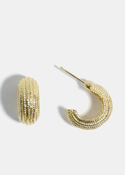Small Textured Earrings