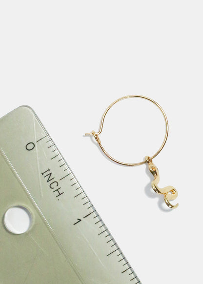 3 Pair Snake Hoop Earrings