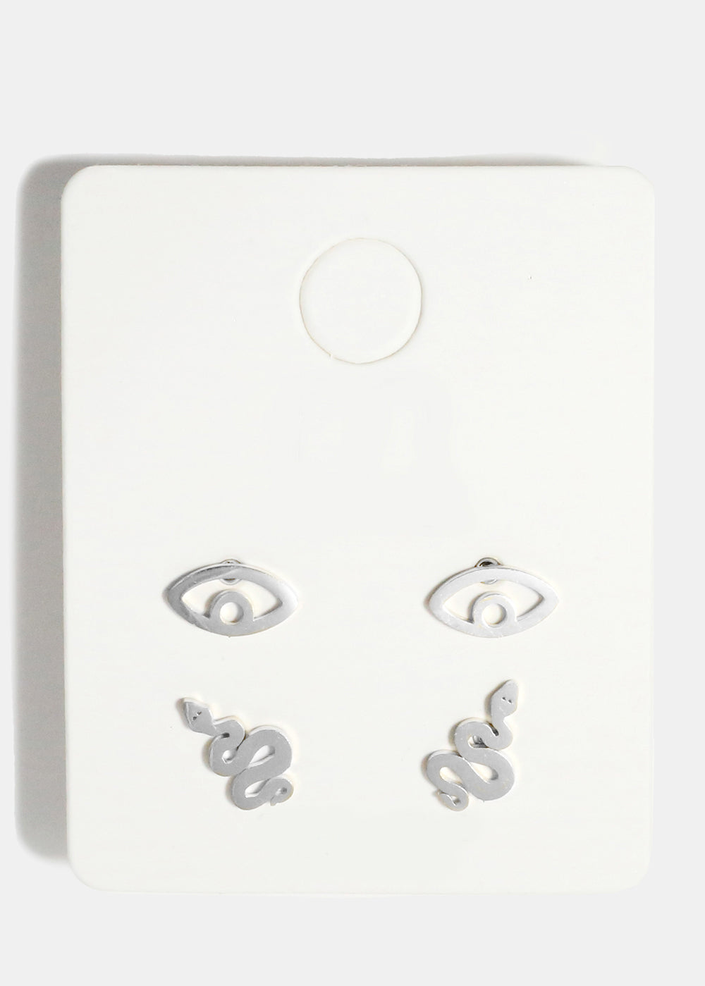 Eye and Snake Stud Earring Set
