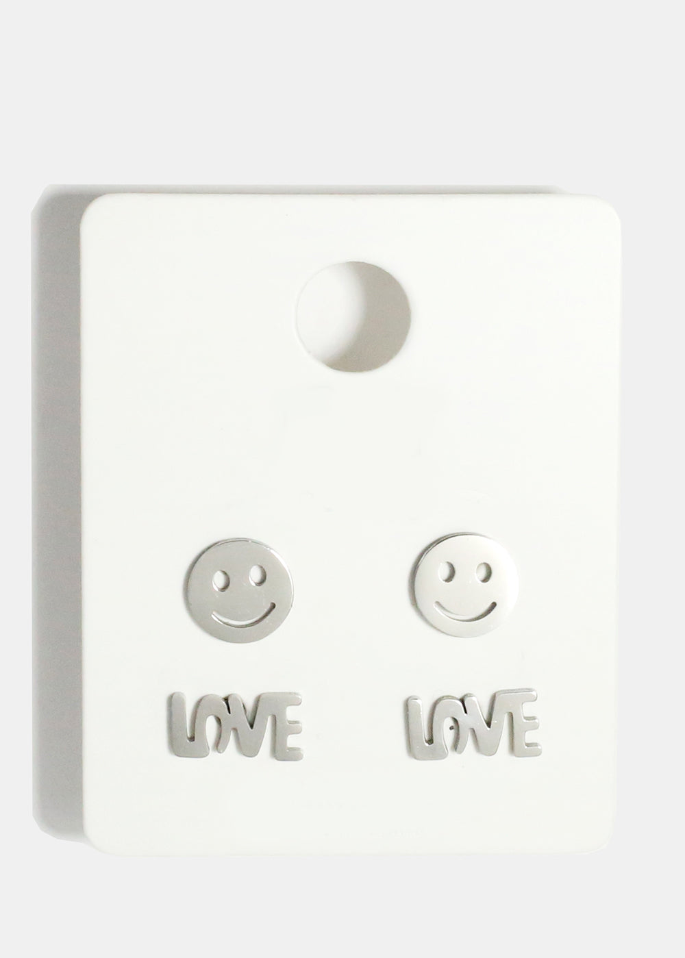 Love and Smile Stud Earrings