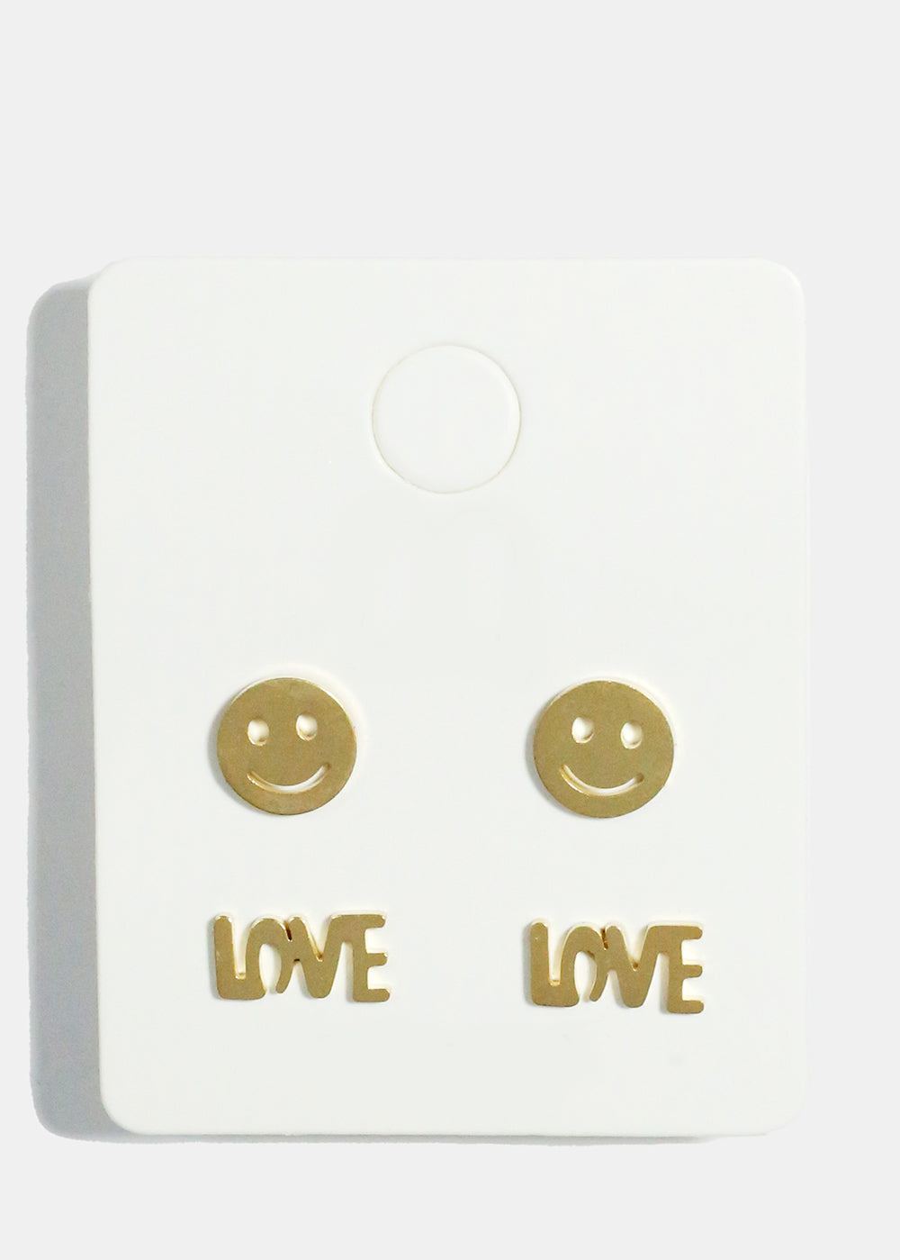 Love and Smile Stud Earrings