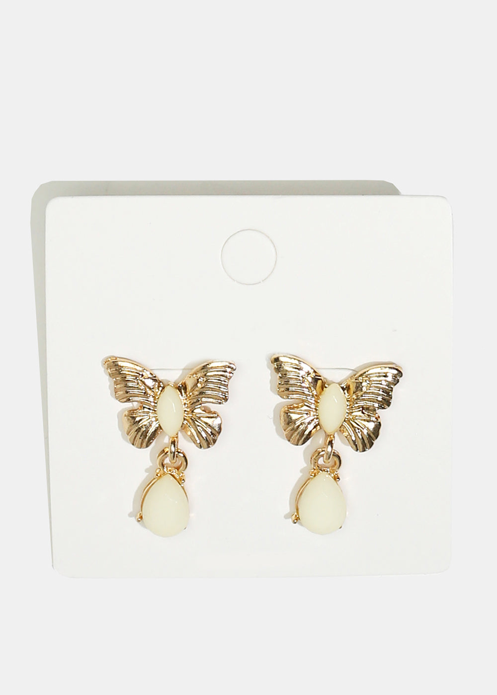 Butterfly & Enamel Dangle Earrings