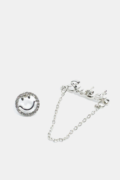 Smiley Face & "SWEET" Stud Earrings