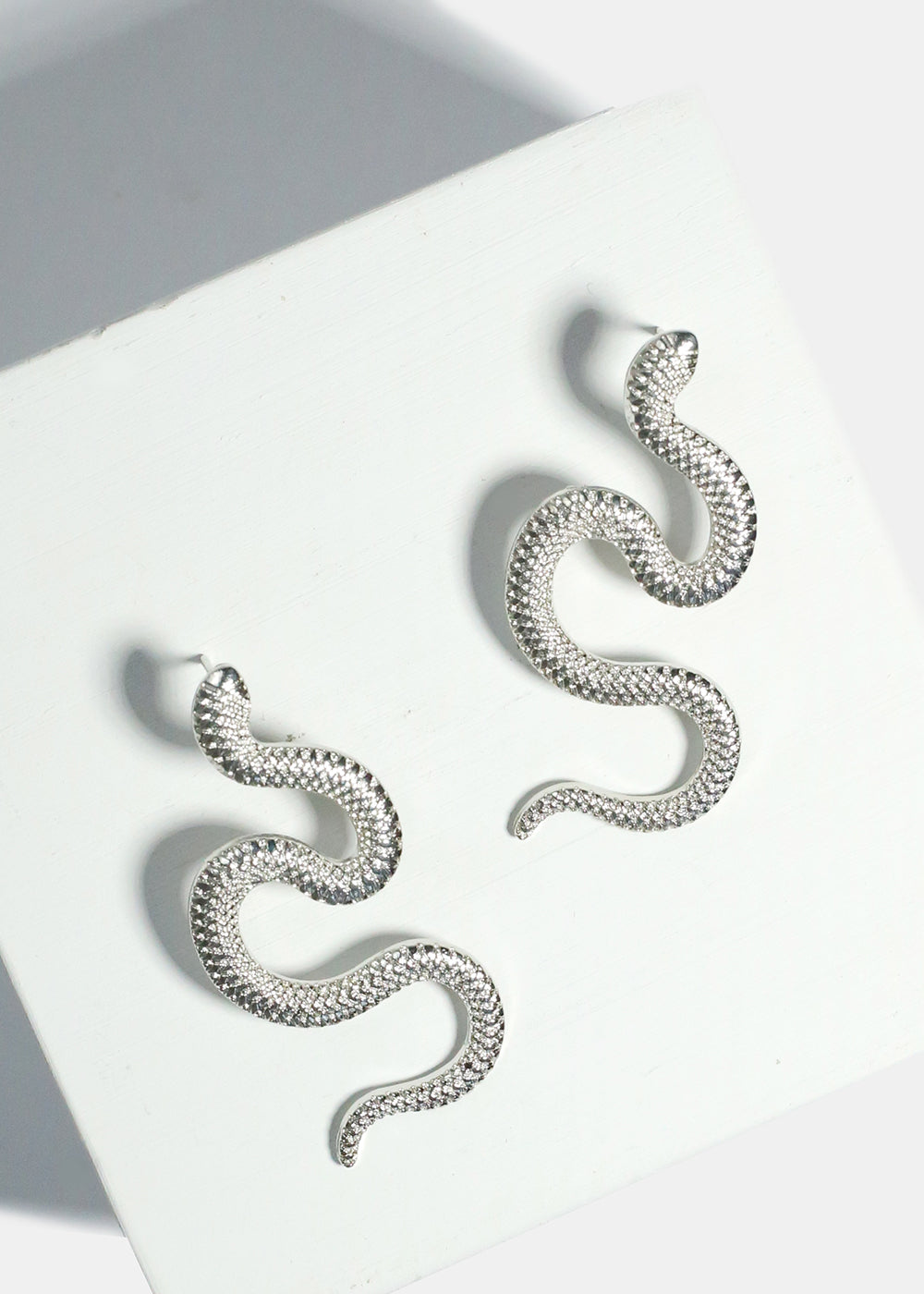 Textured Snake Earrings