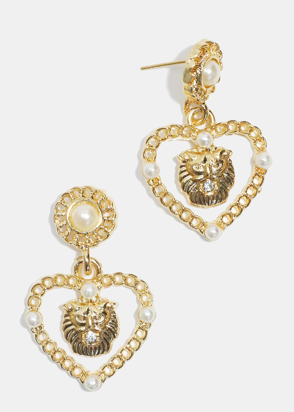Lion Heart Earrings