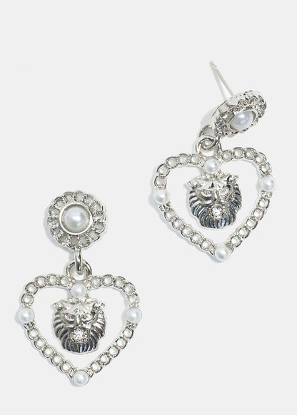 Lion Heart Earrings