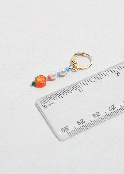 Colorful Pearl & Bead Dangle Earrings