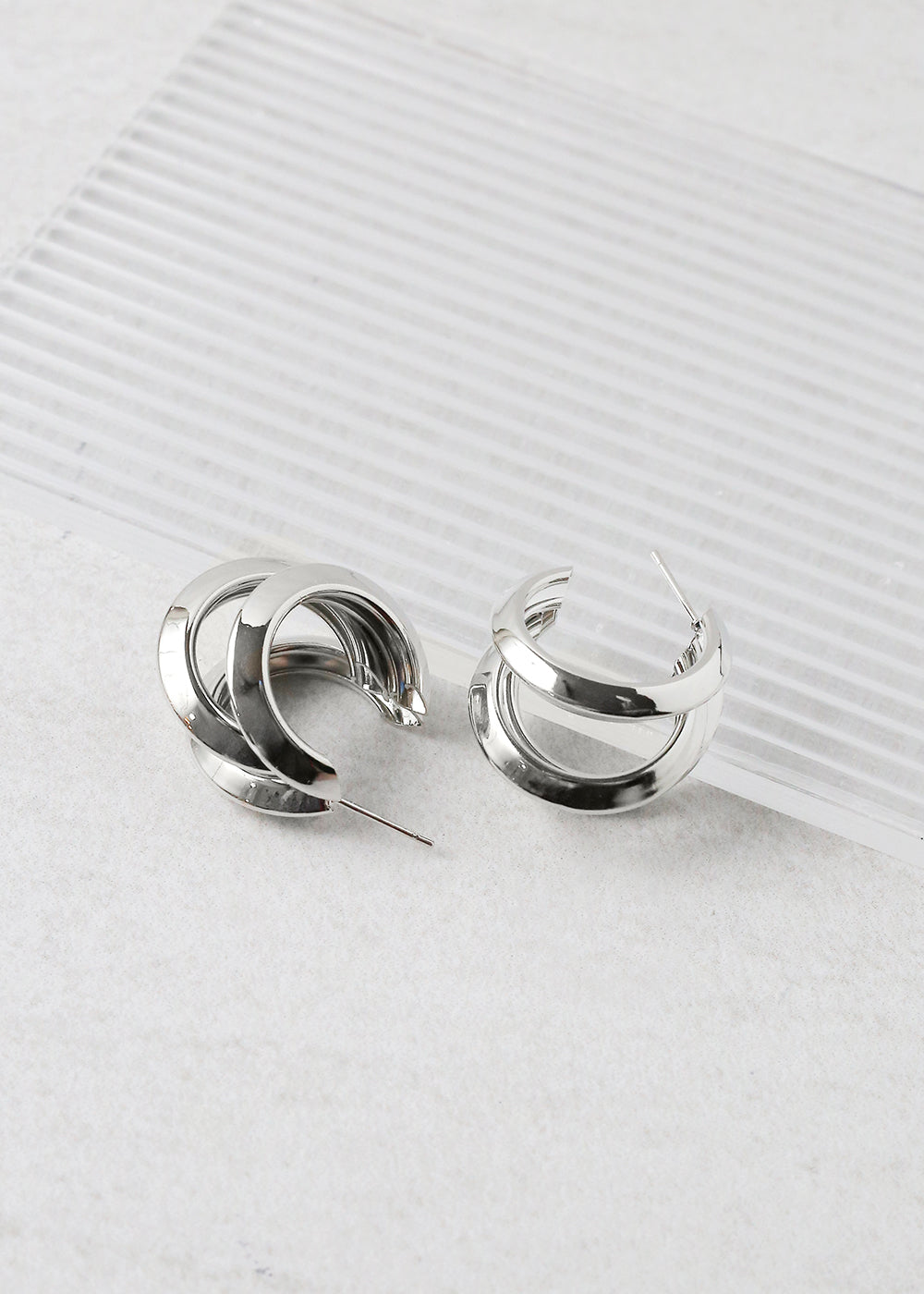 Triple Hoop Small Earring