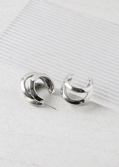 Triple Hoop Small Earring