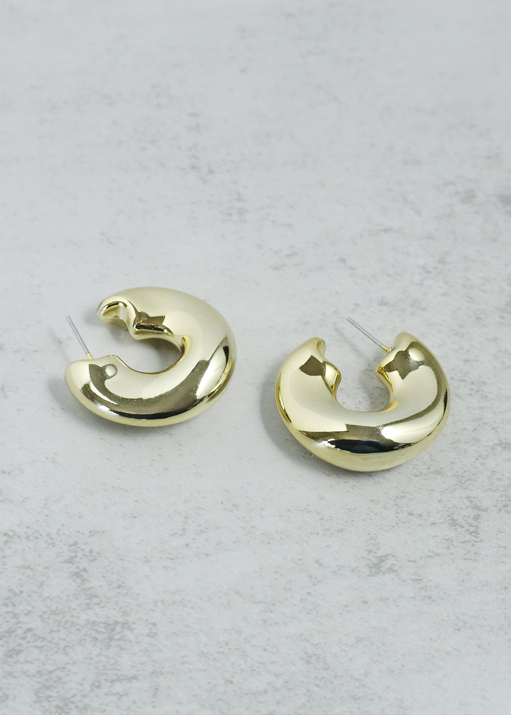 Open Wavy Hoop Earring