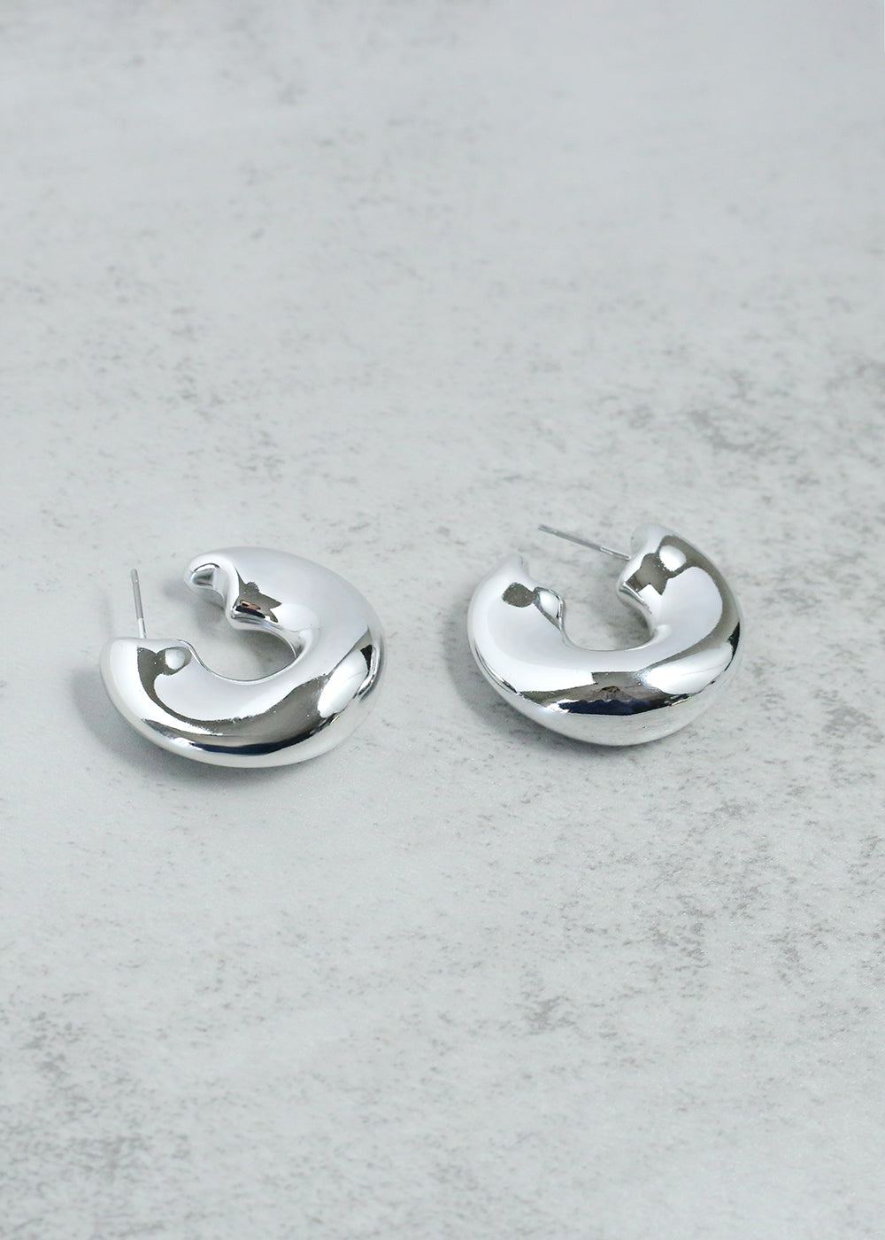 Open Wavy Hoop Earring