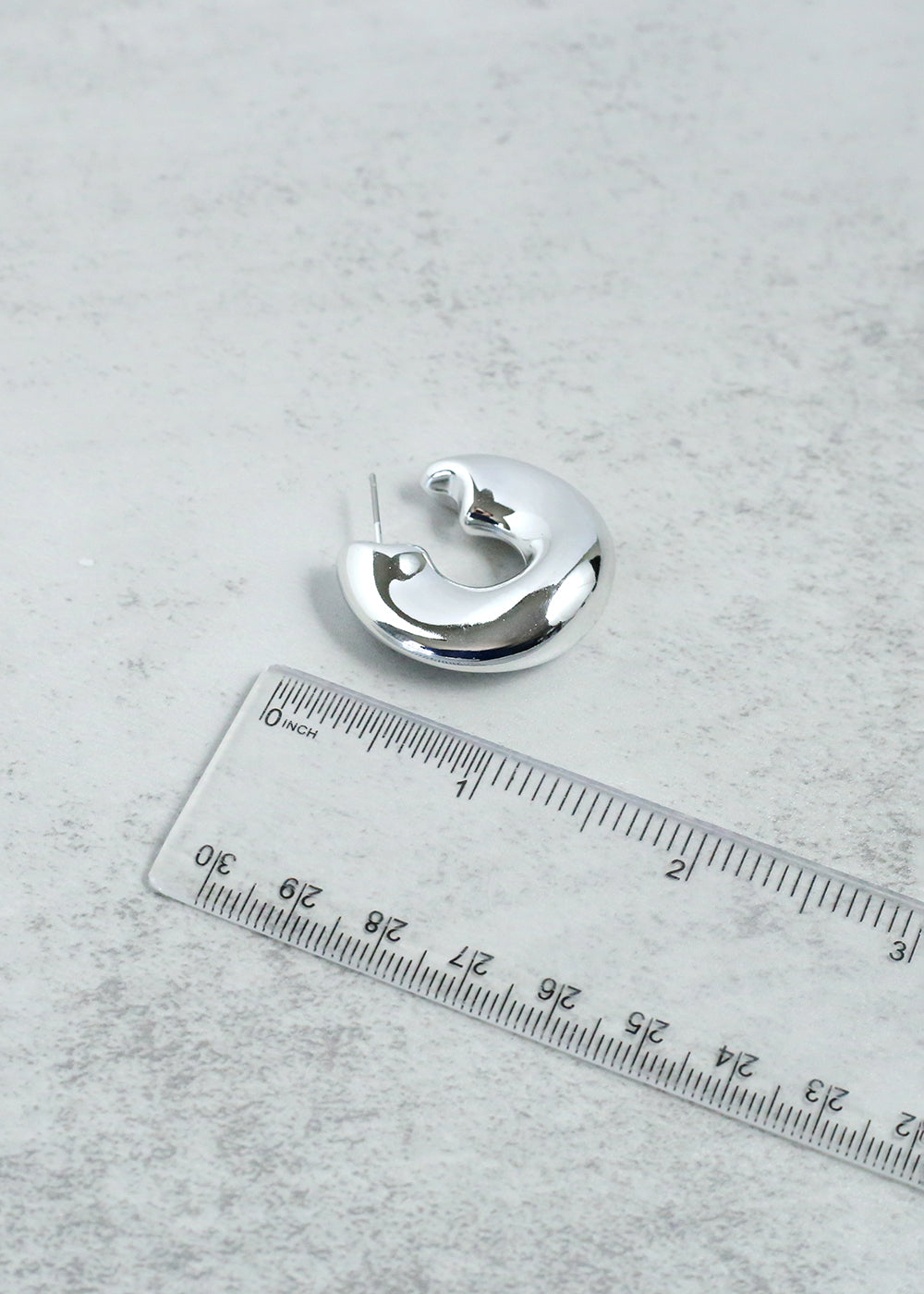 Open Wavy Hoop Earring