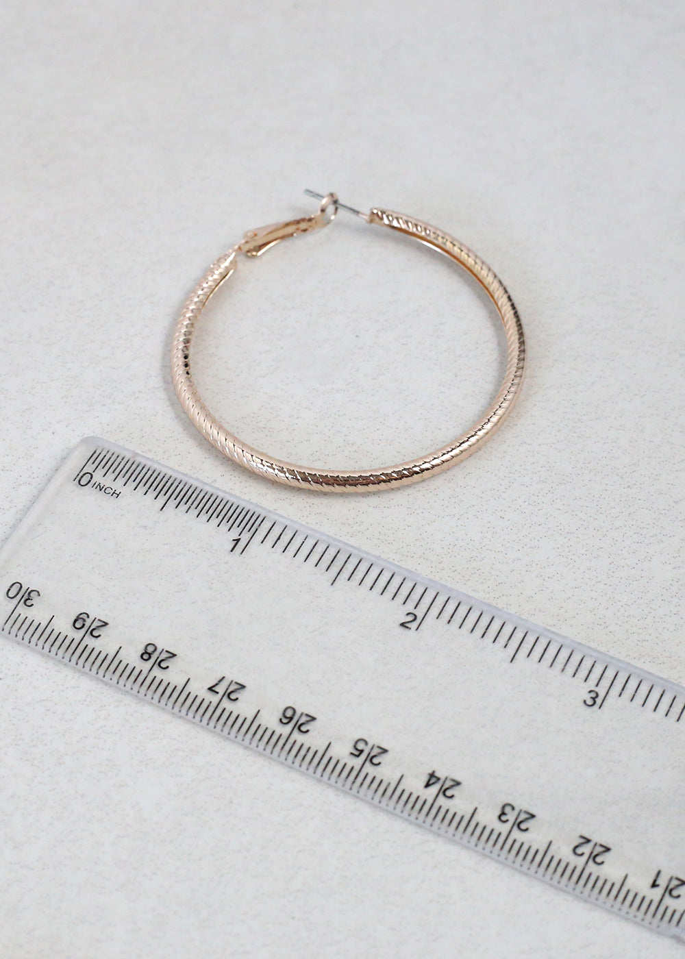 Textured Gold Hoop Earrings