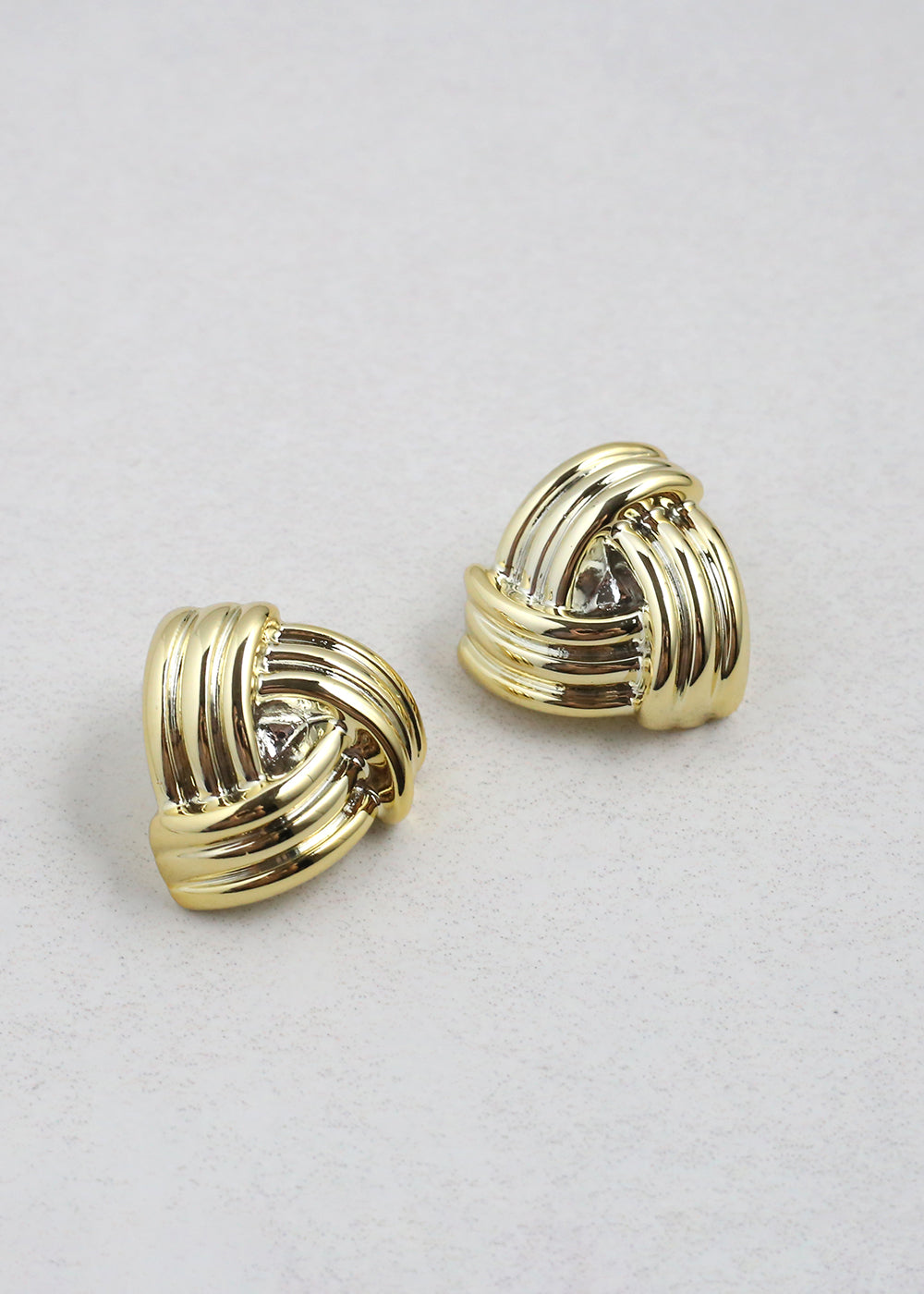 Chunky Triangular Knot Earrings