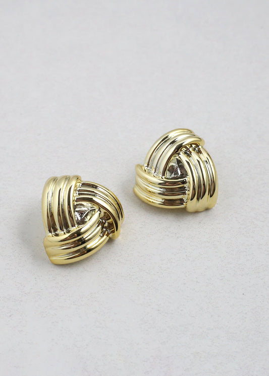 Chunky Triangular Knot Earrings