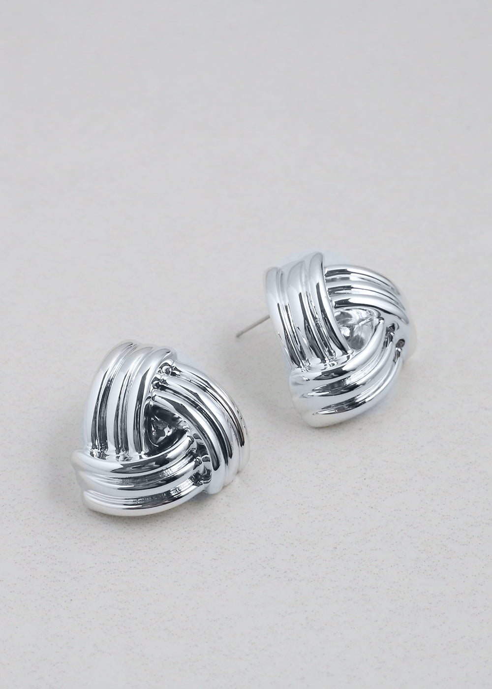 Chunky Triangular Knot Earrings