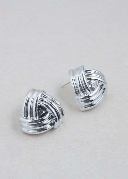Chunky Triangular Knot Earrings