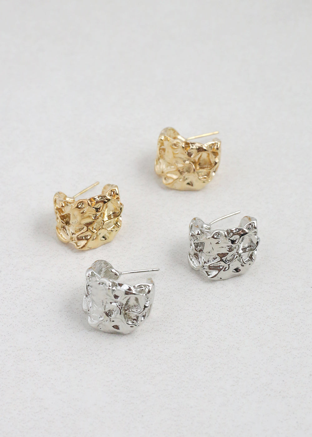 Textured Statement Earrings