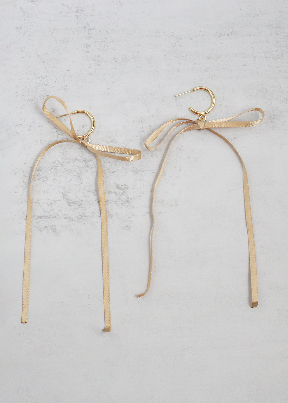 Satin Bow Statement Earrings
