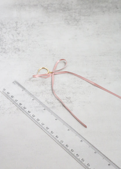 Satin Bow Statement Earrings