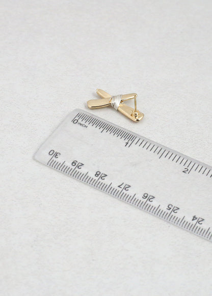 Wire Wrapped Hex Stud Earrings