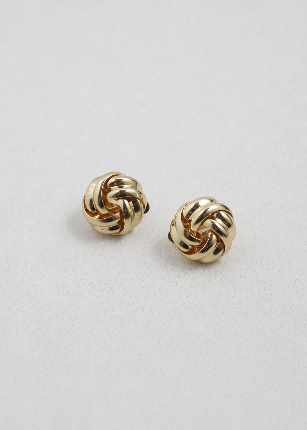 Knot Stud Clip-On Earrings