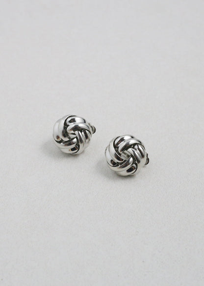 Knot Stud Clip-On Earrings