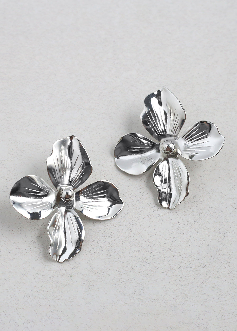 Elegant Floral Clip-On Earrings