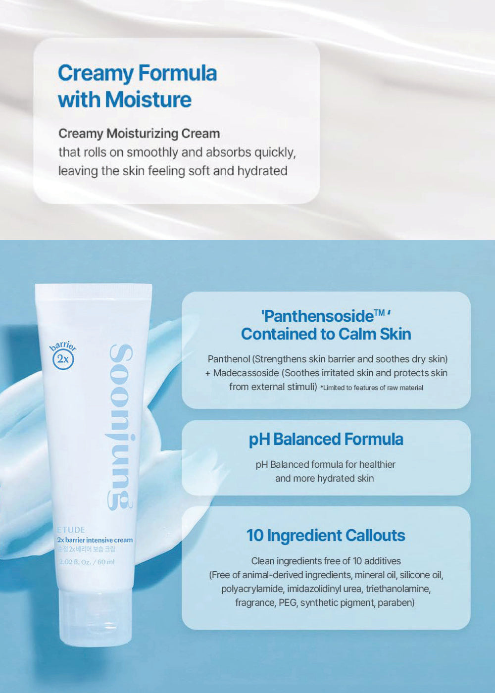 ETUDE Soonjung 2x Barrier Intensive Cream 60ml
