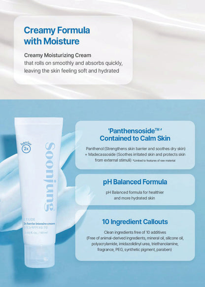 ETUDE Soonjung 2x Barrier Intensive Cream 60ml