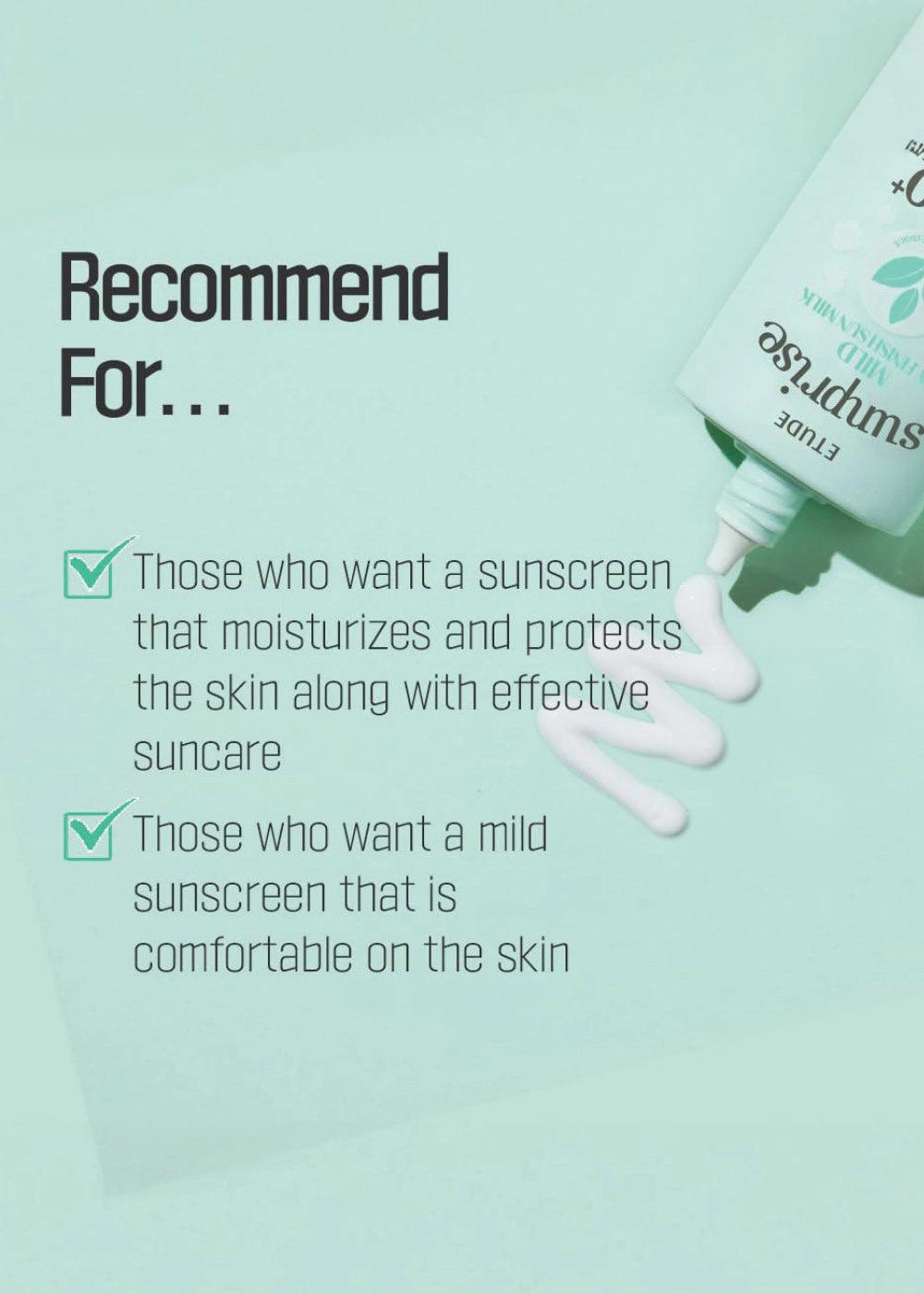 ETUDE Sunprise Mild Airy Finish Sun Milk SPF 50+ PA++++ 55ml